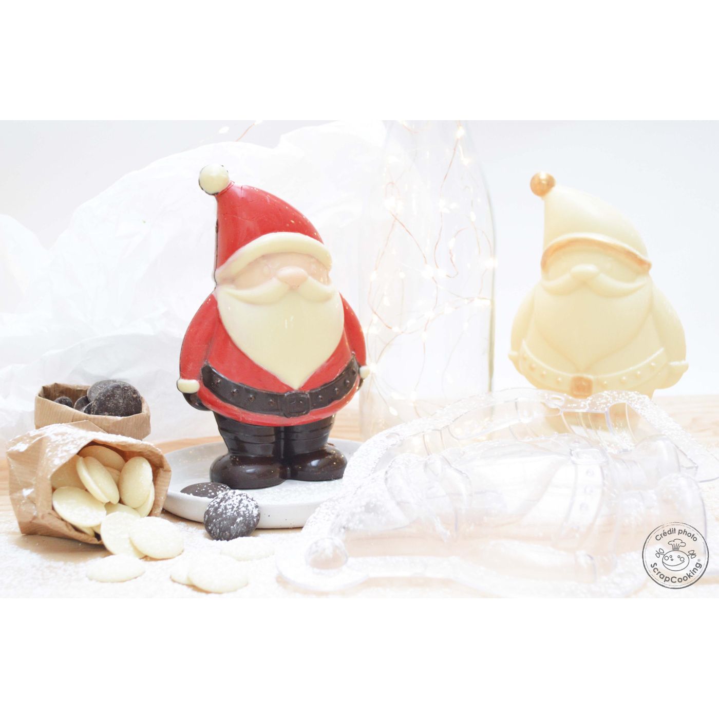 Moule à chocolat 3D Père Noël